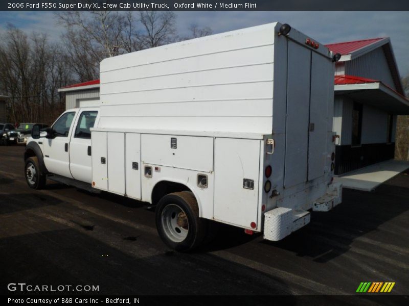 Oxford White / Medium Flint 2006 Ford F550 Super Duty XL Crew Cab Utility Truck