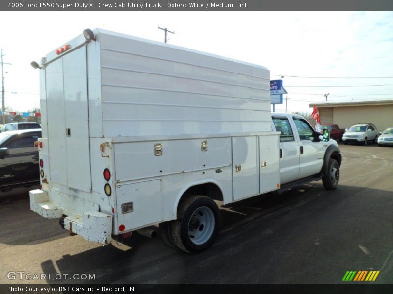 Oxford White / Medium Flint 2006 Ford F550 Super Duty XL Crew Cab Utility Truck