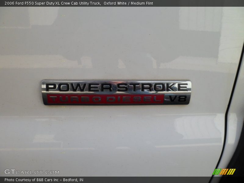 Oxford White / Medium Flint 2006 Ford F550 Super Duty XL Crew Cab Utility Truck
