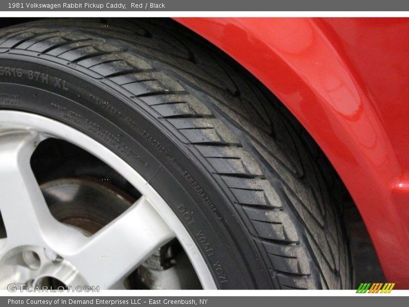 Red / Black 1981 Volkswagen Rabbit Pickup Caddy