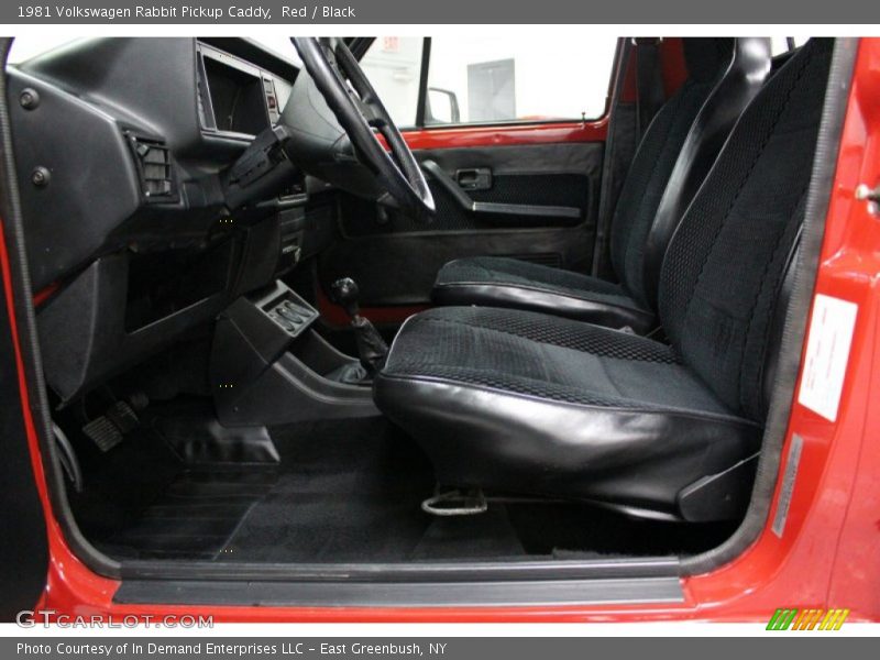  1981 Rabbit Pickup Caddy Black Interior