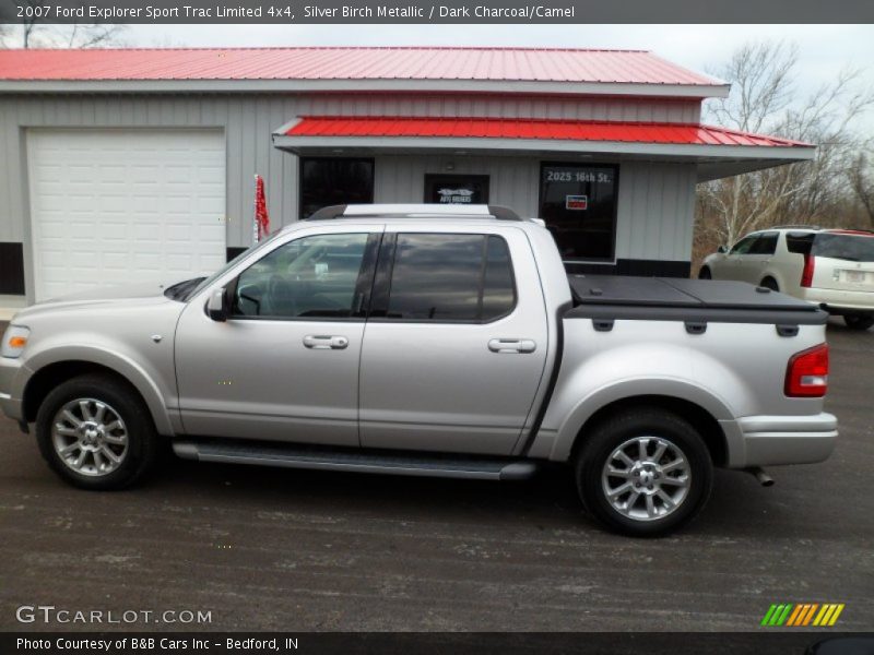 Silver Birch Metallic / Dark Charcoal/Camel 2007 Ford Explorer Sport Trac Limited 4x4