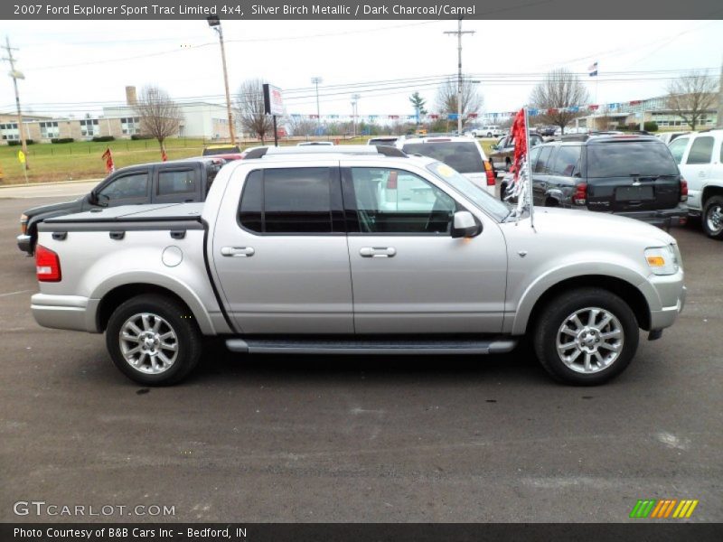 Silver Birch Metallic / Dark Charcoal/Camel 2007 Ford Explorer Sport Trac Limited 4x4