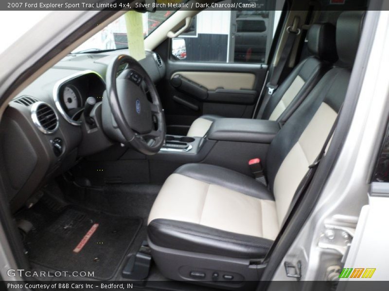 Silver Birch Metallic / Dark Charcoal/Camel 2007 Ford Explorer Sport Trac Limited 4x4