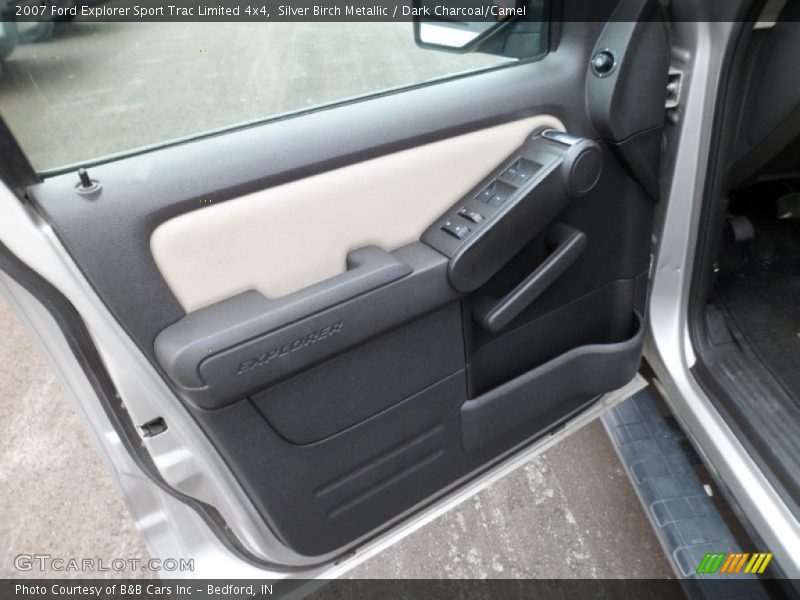 Silver Birch Metallic / Dark Charcoal/Camel 2007 Ford Explorer Sport Trac Limited 4x4