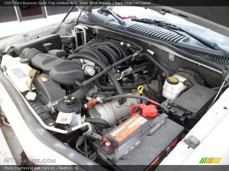 Silver Birch Metallic / Dark Charcoal/Camel 2007 Ford Explorer Sport Trac Limited 4x4