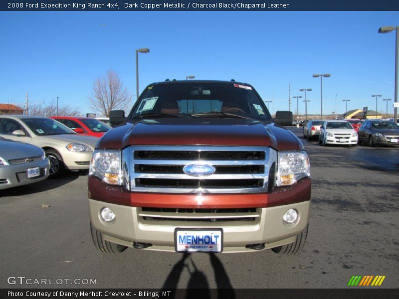 Dark Copper Metallic / Charcoal Black/Chaparral Leather 2008 Ford Expedition King Ranch 4x4