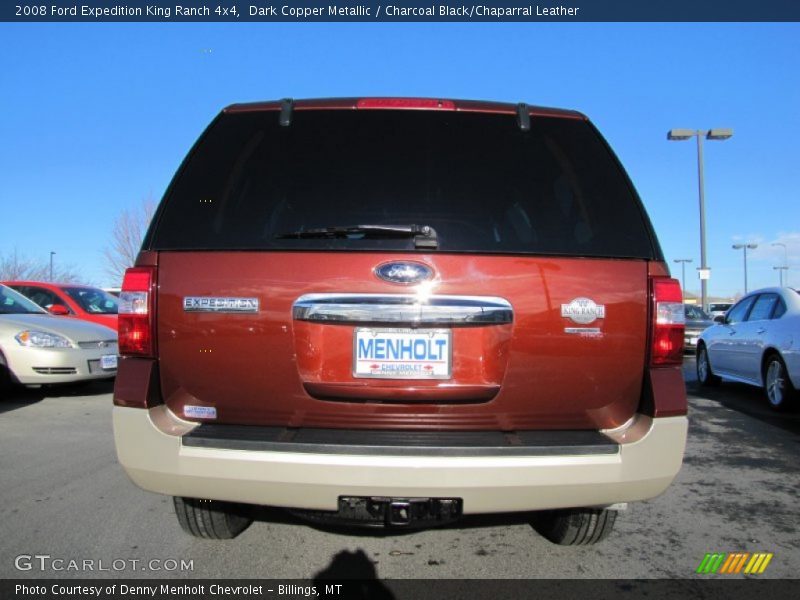 Dark Copper Metallic / Charcoal Black/Chaparral Leather 2008 Ford Expedition King Ranch 4x4