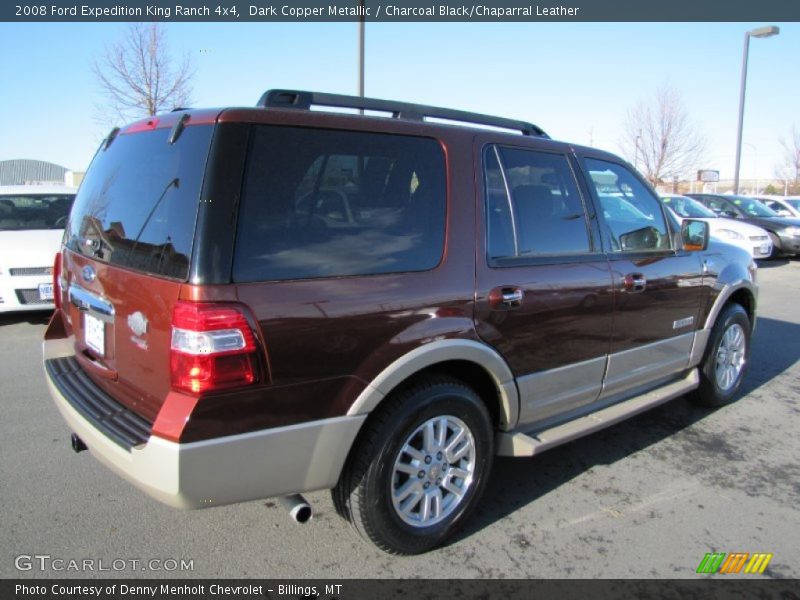 Dark Copper Metallic / Charcoal Black/Chaparral Leather 2008 Ford Expedition King Ranch 4x4