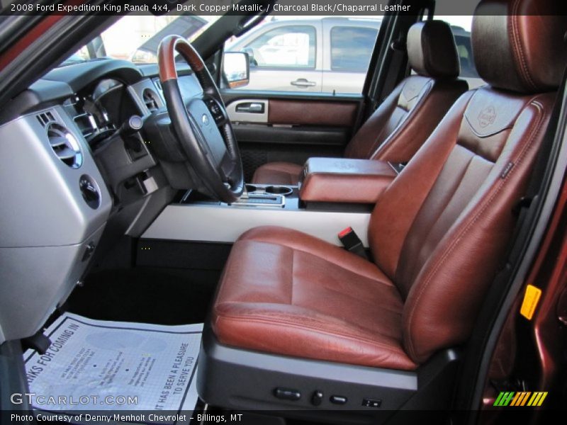  2008 Expedition King Ranch 4x4 Charcoal Black/Chaparral Leather Interior