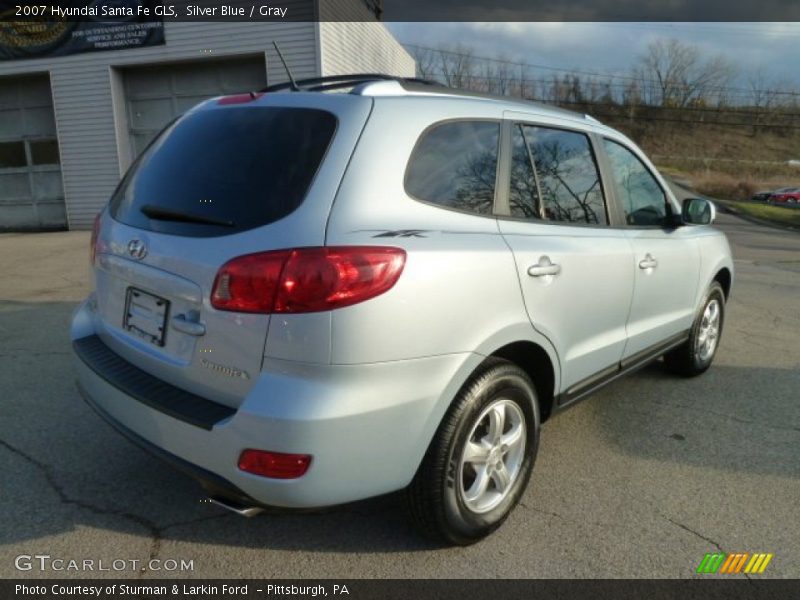Silver Blue / Gray 2007 Hyundai Santa Fe GLS