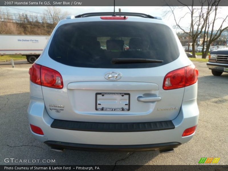Silver Blue / Gray 2007 Hyundai Santa Fe GLS
