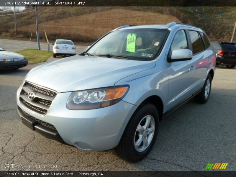 Silver Blue / Gray 2007 Hyundai Santa Fe GLS