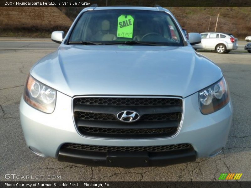 Silver Blue / Gray 2007 Hyundai Santa Fe GLS