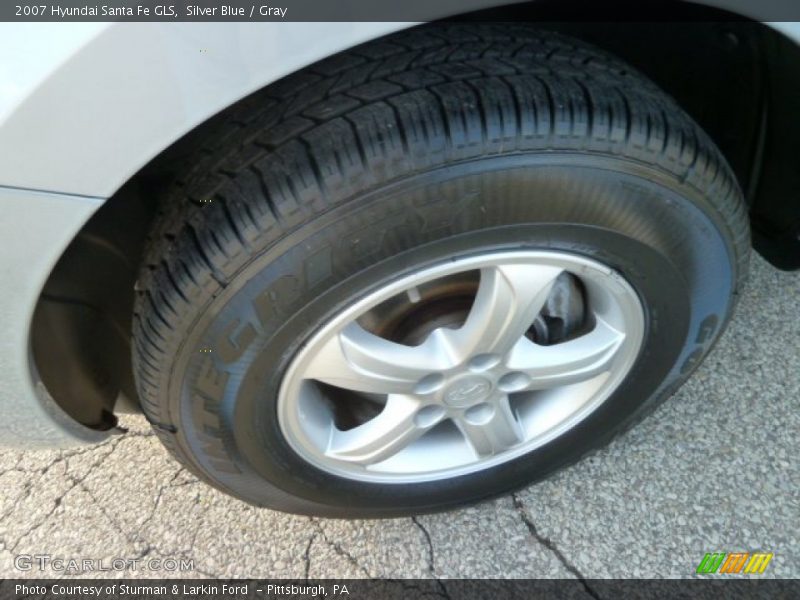 Silver Blue / Gray 2007 Hyundai Santa Fe GLS