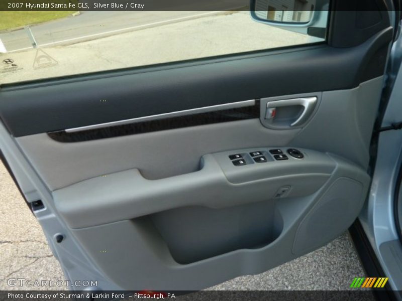 Silver Blue / Gray 2007 Hyundai Santa Fe GLS