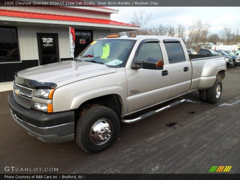 Silver Birch Metallic / Medium Gray 2005 Chevrolet Silverado 3500 LT Crew Cab Dually
