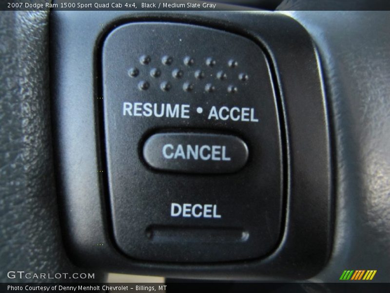 Black / Medium Slate Gray 2007 Dodge Ram 1500 Sport Quad Cab 4x4