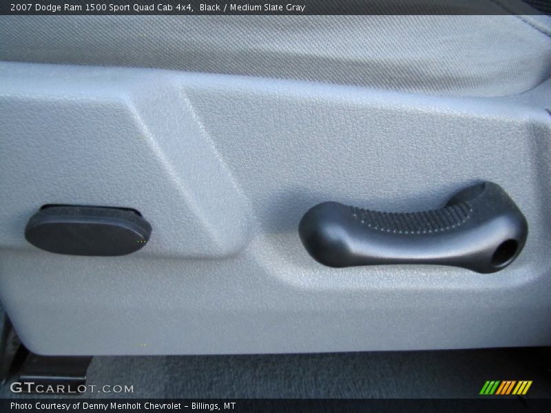 Black / Medium Slate Gray 2007 Dodge Ram 1500 Sport Quad Cab 4x4