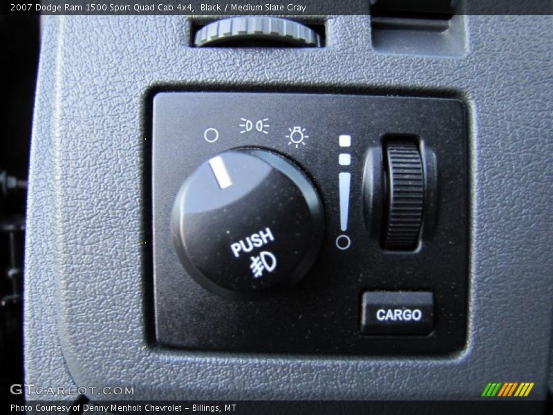 Black / Medium Slate Gray 2007 Dodge Ram 1500 Sport Quad Cab 4x4