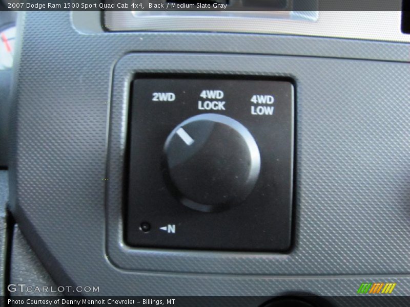 Black / Medium Slate Gray 2007 Dodge Ram 1500 Sport Quad Cab 4x4