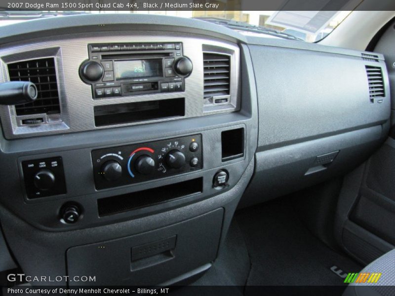 Black / Medium Slate Gray 2007 Dodge Ram 1500 Sport Quad Cab 4x4