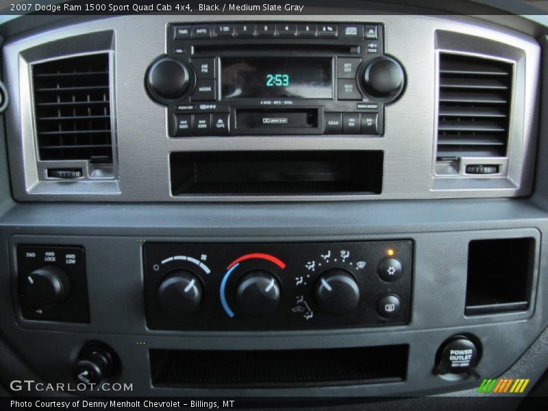 Black / Medium Slate Gray 2007 Dodge Ram 1500 Sport Quad Cab 4x4