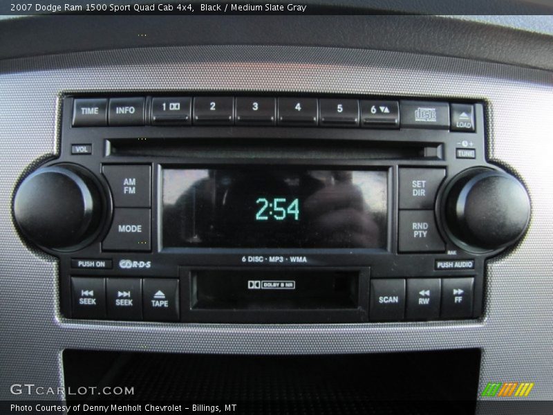 Black / Medium Slate Gray 2007 Dodge Ram 1500 Sport Quad Cab 4x4