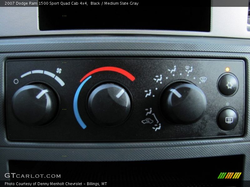 Black / Medium Slate Gray 2007 Dodge Ram 1500 Sport Quad Cab 4x4