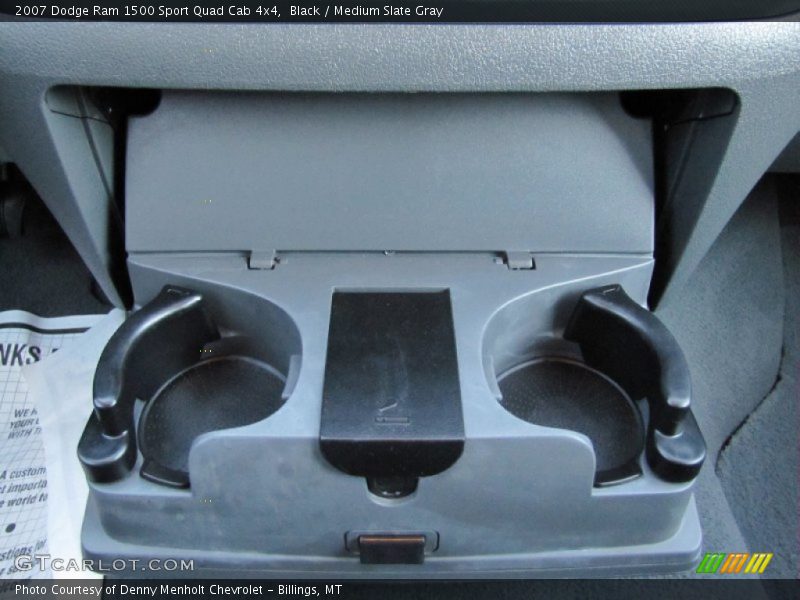 Black / Medium Slate Gray 2007 Dodge Ram 1500 Sport Quad Cab 4x4