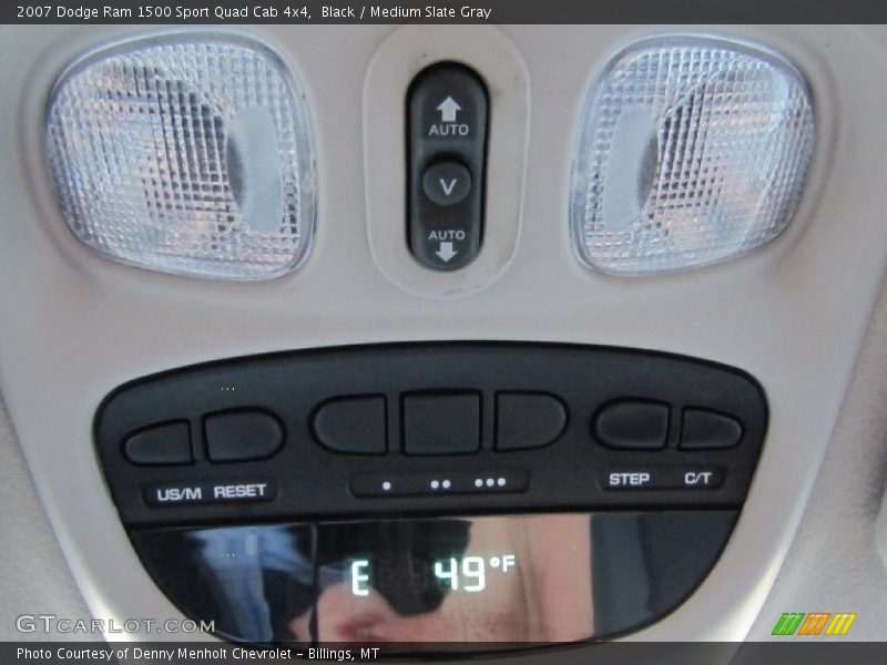Black / Medium Slate Gray 2007 Dodge Ram 1500 Sport Quad Cab 4x4