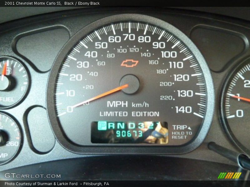 Black / Ebony Black 2001 Chevrolet Monte Carlo SS