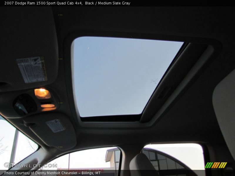 Black / Medium Slate Gray 2007 Dodge Ram 1500 Sport Quad Cab 4x4