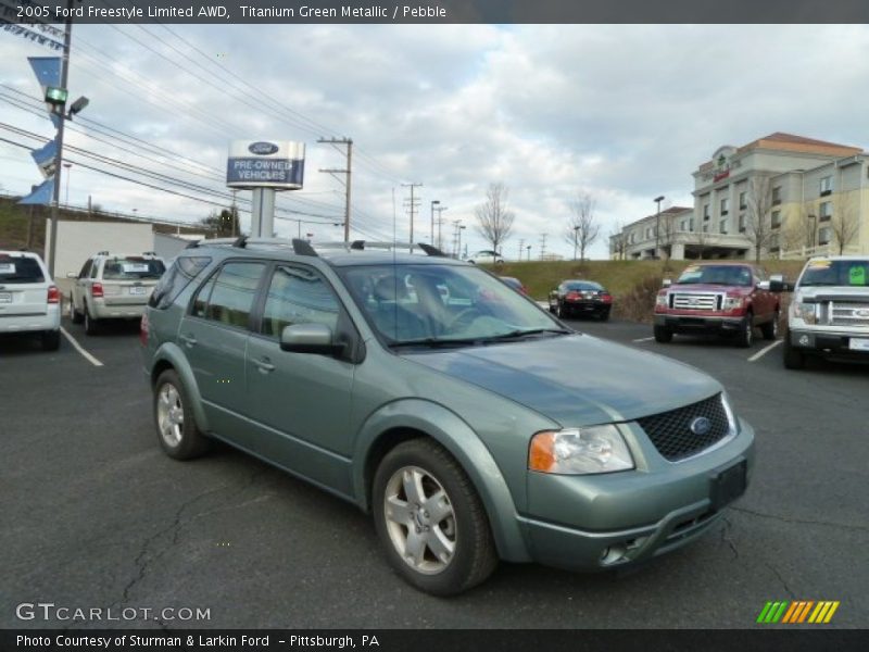 Titanium Green Metallic / Pebble 2005 Ford Freestyle Limited AWD