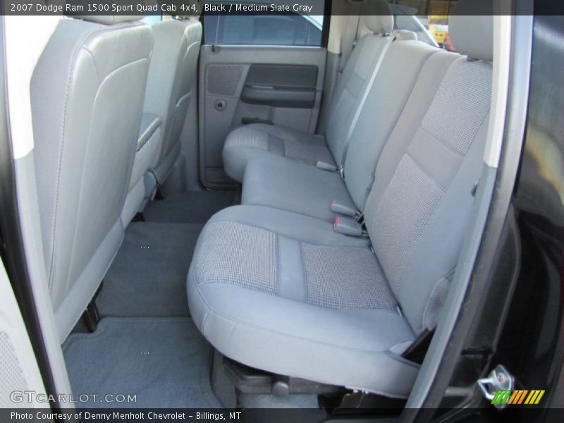 Black / Medium Slate Gray 2007 Dodge Ram 1500 Sport Quad Cab 4x4