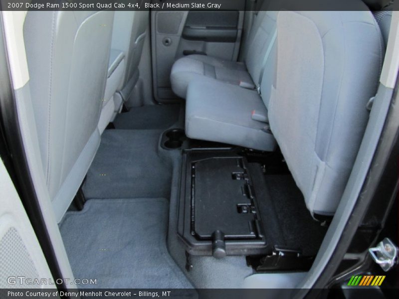 Black / Medium Slate Gray 2007 Dodge Ram 1500 Sport Quad Cab 4x4