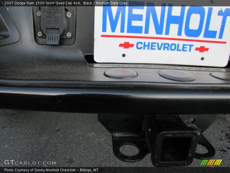 Black / Medium Slate Gray 2007 Dodge Ram 1500 Sport Quad Cab 4x4