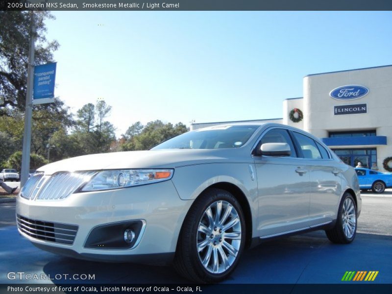 Smokestone Metallic / Light Camel 2009 Lincoln MKS Sedan