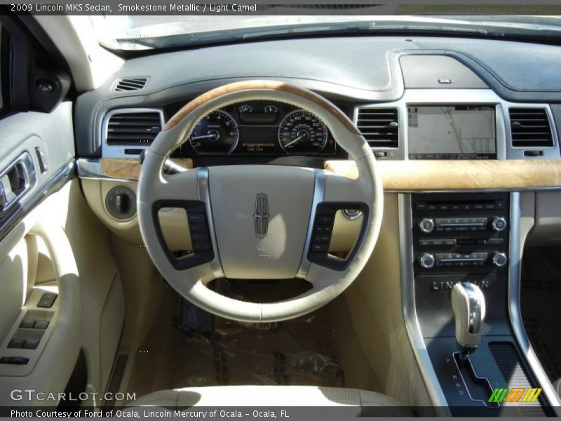 Smokestone Metallic / Light Camel 2009 Lincoln MKS Sedan