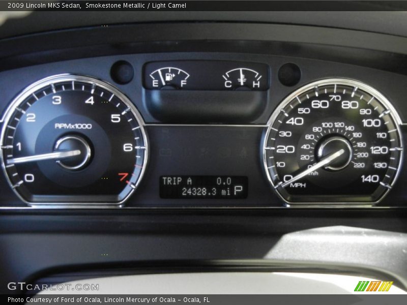 Smokestone Metallic / Light Camel 2009 Lincoln MKS Sedan