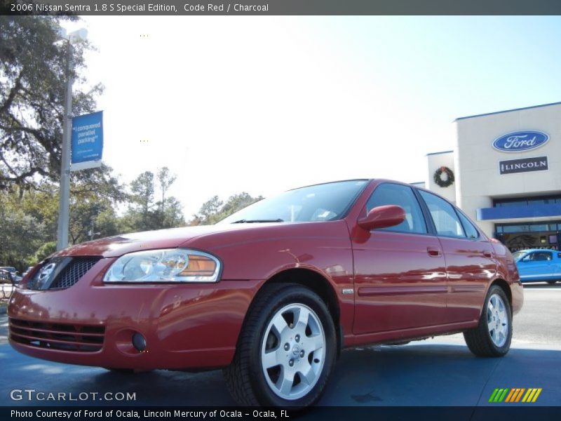 Code Red / Charcoal 2006 Nissan Sentra 1.8 S Special Edition