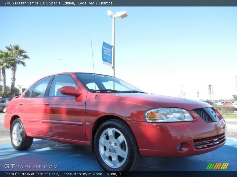 Code Red / Charcoal 2006 Nissan Sentra 1.8 S Special Edition
