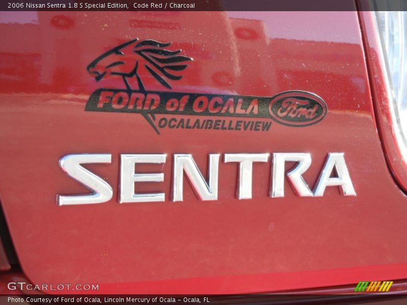 Code Red / Charcoal 2006 Nissan Sentra 1.8 S Special Edition