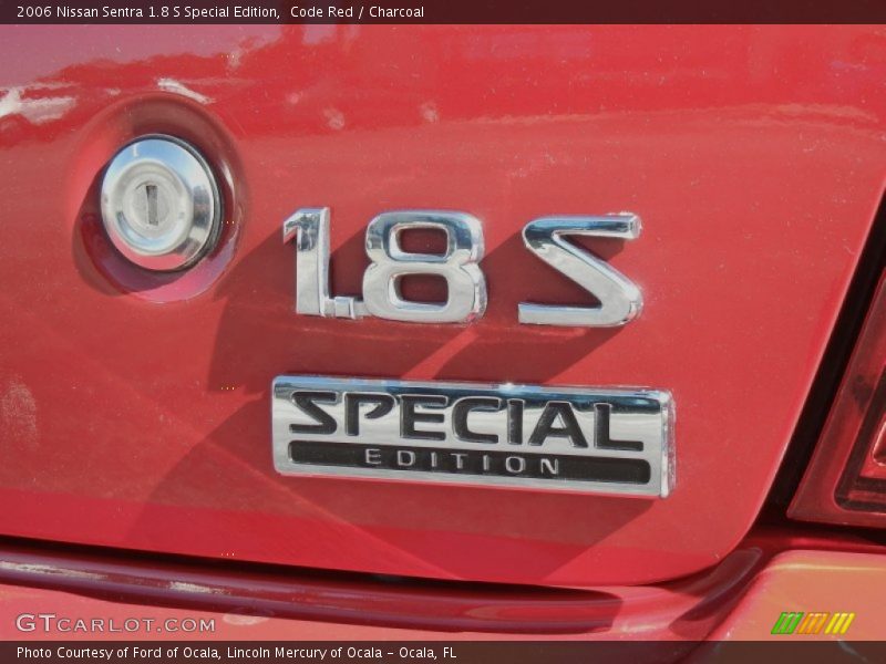 Code Red / Charcoal 2006 Nissan Sentra 1.8 S Special Edition