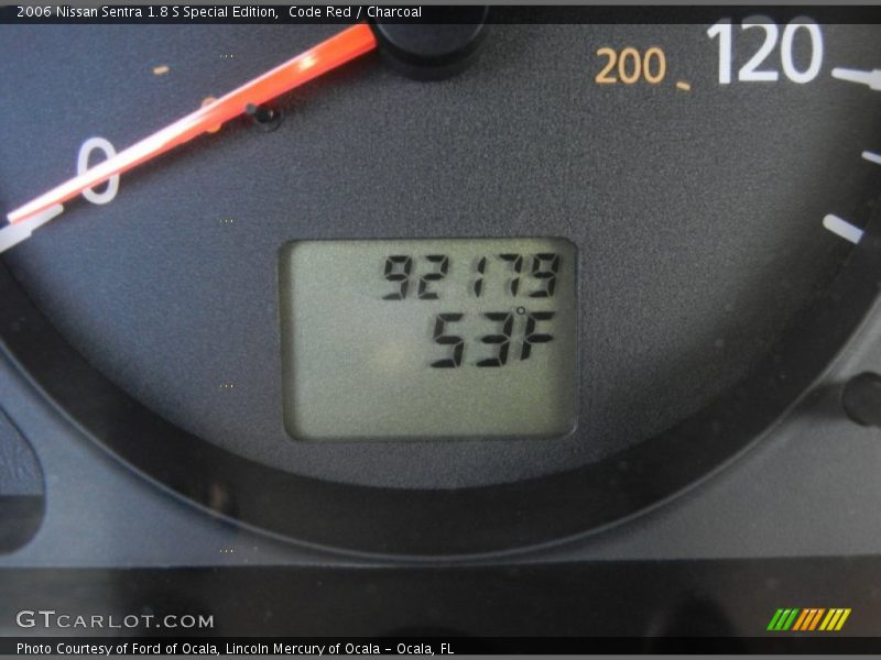 Code Red / Charcoal 2006 Nissan Sentra 1.8 S Special Edition