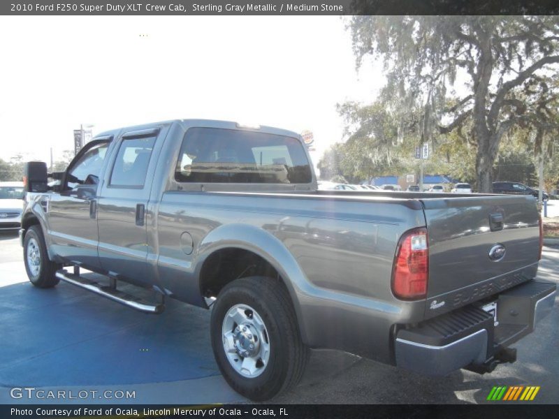 Sterling Gray Metallic / Medium Stone 2010 Ford F250 Super Duty XLT Crew Cab