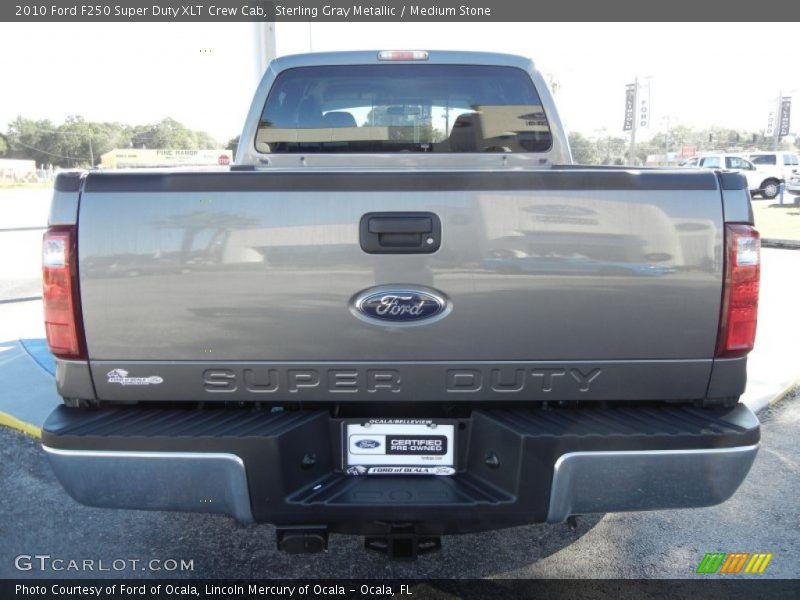 Sterling Gray Metallic / Medium Stone 2010 Ford F250 Super Duty XLT Crew Cab