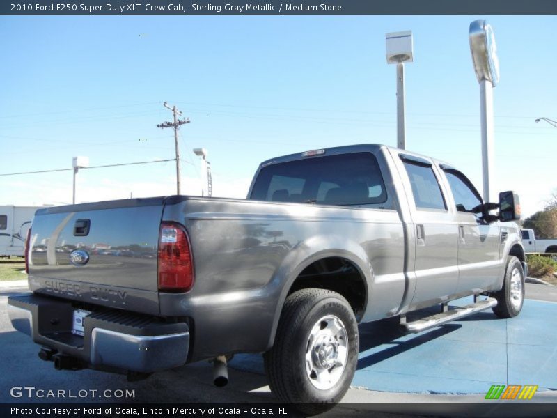 Sterling Gray Metallic / Medium Stone 2010 Ford F250 Super Duty XLT Crew Cab