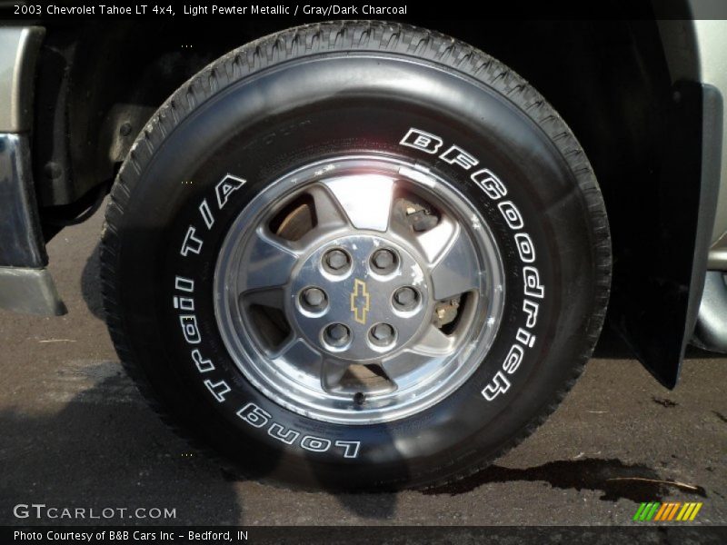 Light Pewter Metallic / Gray/Dark Charcoal 2003 Chevrolet Tahoe LT 4x4