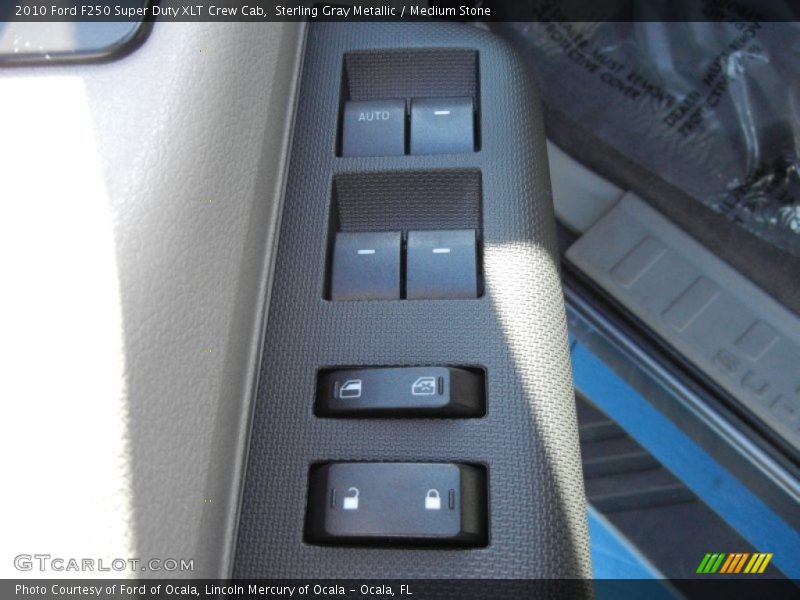 Sterling Gray Metallic / Medium Stone 2010 Ford F250 Super Duty XLT Crew Cab